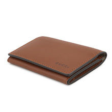 Load image into Gallery viewer, GUCCI GG Emblem GG Fabric Card Case Brown818956 Leather/GG Supreme
