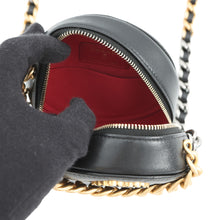 将图像加载到图库查看器中，CHANEL Round ChainShoulder Bag BlackAP0945 Lambskin
