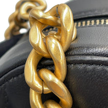 将图像加载到图库查看器中，CHANEL Round ChainShoulder Bag BlackAP0945 Lambskin
