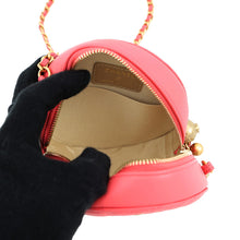 Load image into Gallery viewer, CHANEL Round Cocoball ChainShoulder Bag Pink Lambskin
