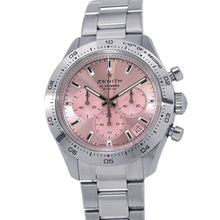 将图像加载到图库查看器中，ZENITH Chronomaster Sports Limited Edition of 500 pieces W41mm Stainless Steel Pink Dial03.3109.3600/18.M3100
