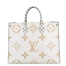 Load image into Gallery viewer, LOUIS VUITTON Onthego Creme/Khaki/BeigeM44571 Monogram / Giant Size GM
