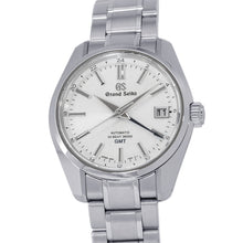将图像加载到图库查看器中，SEIKO Grand SEIKO Mechanical Hi-Beat GMT W40mm Stainless Steel Silver DialSBGJ201
