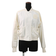 Load image into Gallery viewer, HERMES Cliquetis Bomber Jacket Size 38 Ivory Cotton100% Leather Nylon

