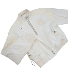 Load image into Gallery viewer, HERMES Cliquetis Bomber Jacket Size 38 Ivory Cotton100% Leather Nylon
