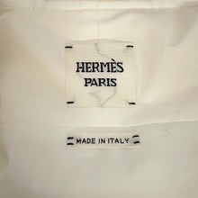 Load image into Gallery viewer, HERMES Cliquetis Bomber Jacket Size 38 Ivory Cotton100% Leather Nylon
