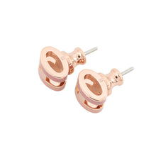 Load image into Gallery viewer, HERMES Pop Ash Rocabar Earrings Beauty Size Mini Pink Lacquer Gold Plated
