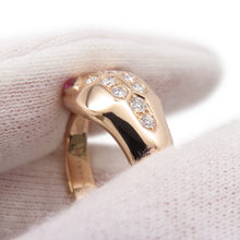 Load image into Gallery viewer, BVLGARI Serpenti Ring Size Approximately No. 19 18K Pink Gold
