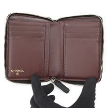 Load image into Gallery viewer, CHANEL Round zip compact wallet BlackAP4652 Caviar Leather
