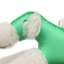 Load image into Gallery viewer, HERMES Buddy Bag Charm Vert Comics/Vert Fizz Lambskin Mouton
