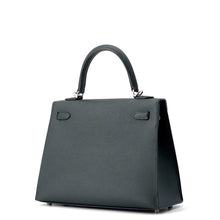 将图像加载到图库查看器中，HERMES Kelly Sellier Vert Mangrove Epsom Size 25
