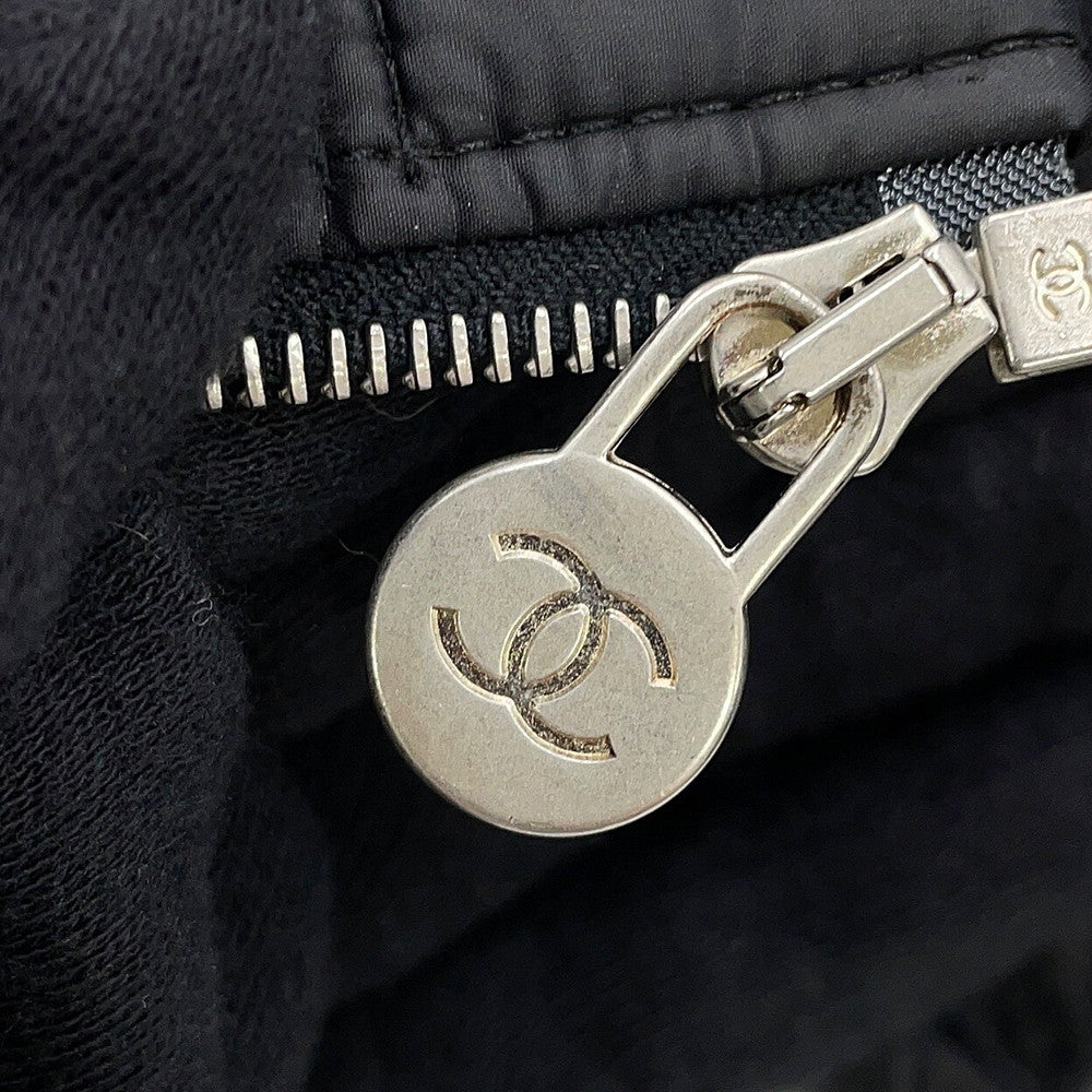 CHANEL COCO Button Collarless Quilted Jacket Size 36 BlackP46944