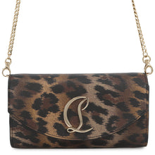 Load image into Gallery viewer, Christian Louboutin LOUBI54 Leopard Pattern 2-Way Chain Wallet Brown3235267 Leather
