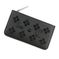 Christian Louboutin Studded Coin Purse Fragment Case Black3225116 Leather