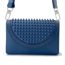 Load image into Gallery viewer, Christian Louboutin Explorer Funk Studded Shoulder Wallet Blue3235191 Leather
