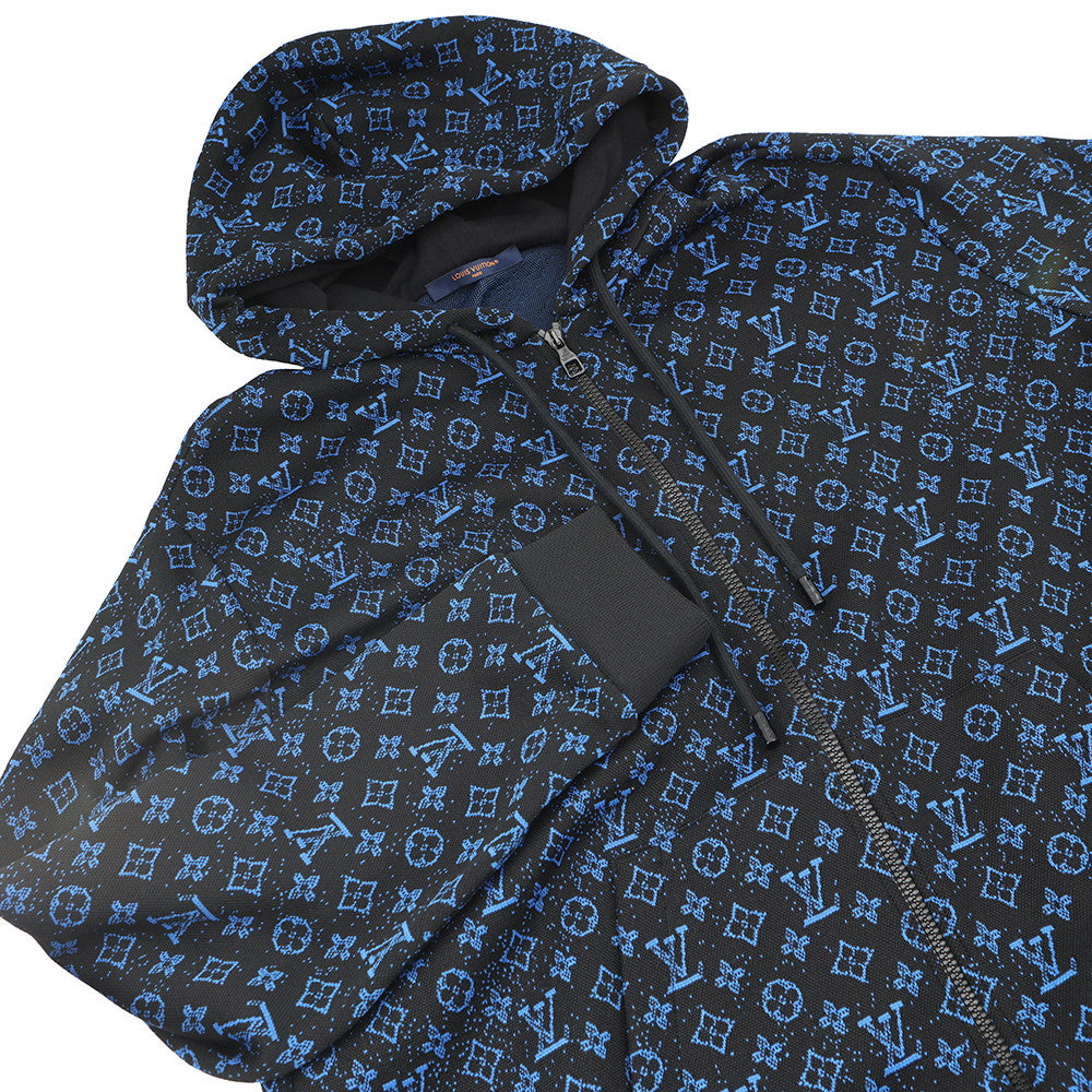 LOUIS VUITTON Zip hoodie Size XL Noir/BlueRM2319 SQ5 HOY04W