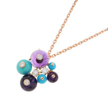 将图像加载到图库查看器中，CARTIER Delices de Gore Necklace 18K Pink Gold

