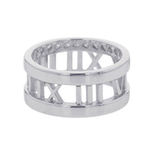 Load image into Gallery viewer, TIFFANY&amp;Co. Atlas Open Ring Size Approximately No. 13 18K White Gold
