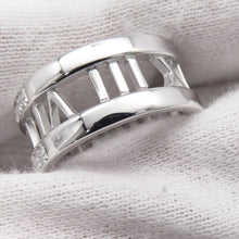 Load image into Gallery viewer, TIFFANY&amp;Co. Atlas Open Ring Size Approximately No. 13 18K White Gold

