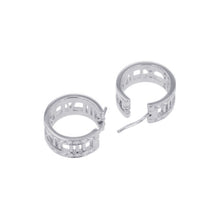 Load image into Gallery viewer, TIFFANY&amp;Co. Atlas Open-A Earrings 18K White Gold
