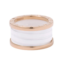 Load image into Gallery viewer, BVLGARI B.Zero1 4-band Ring Size 54/#14 K18PG Ceramic
