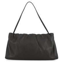 将图像加载到图库查看器中，The Row XL Bourse Shoulder Bag BlackW1719 Leather
