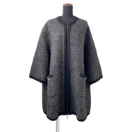 CHANEL Knit coat Size 36 BlackP50484 Alpaca47% Cashmere35% Nylon16% Wool 2%