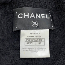 将图像加载到图库查看器中，CHANEL Knit coat Size 36 BlackP50484 Alpaca47% Cashmere35% Nylon16% Wool 2%
