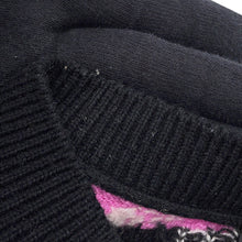 Load image into Gallery viewer, CHANEL Logo sweateater Size 36 Black/MulticolorP72298 Cashmere99% Elastine1%
