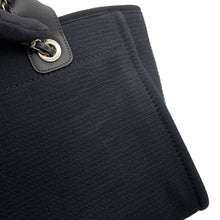 Load image into Gallery viewer, CHANEL Deauville Shopping 2-Way Tote Bag BlackAS3257 Mix Fiber Leather Size Small
