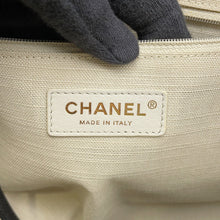 Load image into Gallery viewer, CHANEL Deauville Shopping 2-Way Tote Bag BlackAS3257 Mix Fiber Leather Size Small
