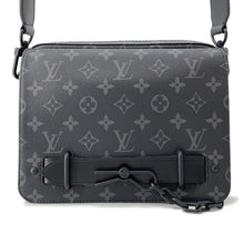 将图像加载到图库查看器中，LOUIS VUITTON Steamer Messenger NoirM45585 Monogram Eclipse
