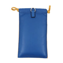 将图像加载到图库查看器中，HERMES pillow phone case Blue France/Sesame Lambskin
