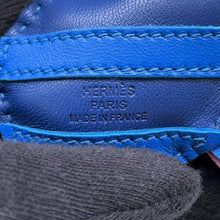 Load image into Gallery viewer, HERMES Gee Gee Savannah Blue Saphir/Blue France/Mauve Sylvestre Lambskin
