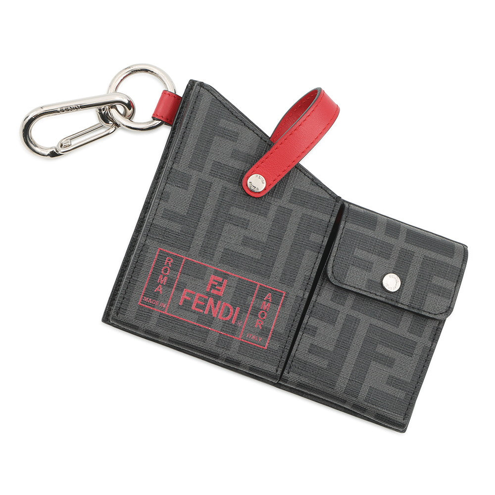 FENDI Pocket Bag Charm Gray7AR759 PVC Leather– GALLERY RARE Global