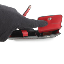 将图像加载到图库查看器中，FENDI Pocket Bag Charm Gray7AR759 PVC Leather
