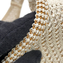 Load image into Gallery viewer, BURBERRY EKD Crochet Bag White/Brown8109266 Viscose
