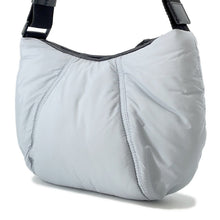 Load image into Gallery viewer, MONCLER Hobo Blanket Small Light Blue/Black Nylon
