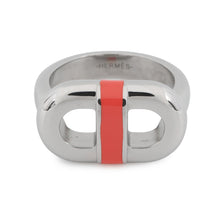 将图像加载到图库查看器中，HERMES Mayon Ring Size T50/Approximately No. 12 Orange Field Metal Lacquer
