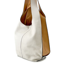 将图像加载到图库查看器中，LOEWE 2WAYBag Ivory/Brown321.12BT22 Leather
