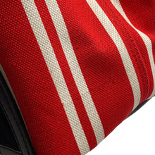 Load image into Gallery viewer, BALENCIAGA Navy Kabas Red339933 Canvas Leather Size Small
