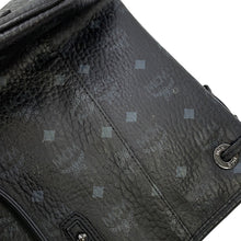 将图像加载到图库查看器中，MCM Visetos Tote Bag Black/GrayMWPS5AVI38BK001 Leather
