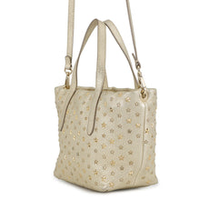 Load image into Gallery viewer, JIMMY CHOO Mini Sara Star Studded 2-Way Bag Gold229MINISARA Leather Size Mini
