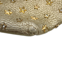将图像加载到图库查看器中，JIMMY CHOO Mini Sara Star Studded 2-Way Bag Gold229MINISARA Leather Size Mini
