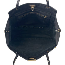 将图像加载到图库查看器中，Valentino Garavani Rock Studded 2WAY Tote Bag Black/Multicolor Leather
