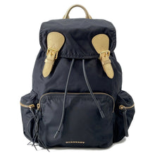 将图像加载到图库查看器中，BURBERRY Logo Backpack Black4033282 Nylon Leather
