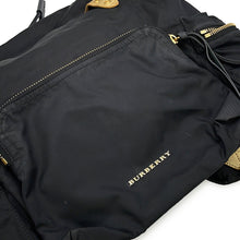 将图像加载到图库查看器中，BURBERRY Logo Backpack Black4033282 Nylon Leather

