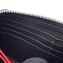 将图像加载到图库查看器中，Valentino Garavani Lock Studded Round Zip Long Wallet Black Leather
