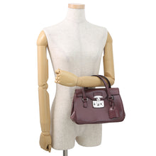 Load image into Gallery viewer, GUCCI Lady Lock Handbag Purple331828 Leather

