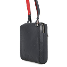Load image into Gallery viewer, Christian Louboutin Logo Embossed Shoulder Bag Navy PVC Leather
